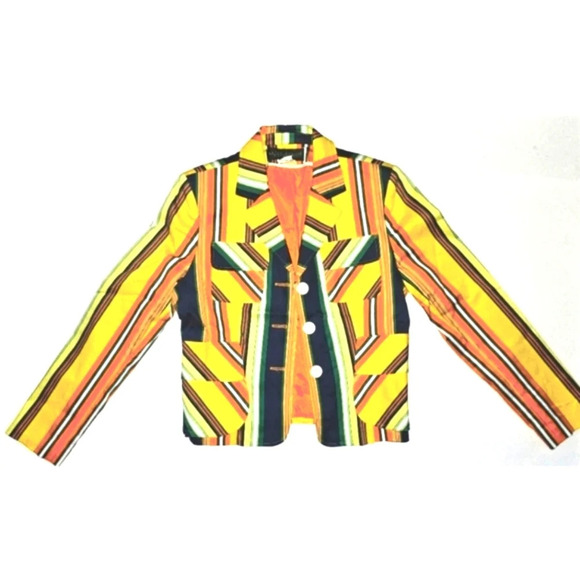 Vintage Harve` Benard Striped Blazer - Picture 1 of 8